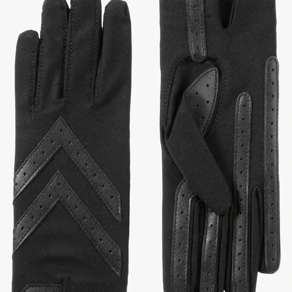 Isotoner Women’s Black Stretch Gloves One Size - Picture 3 of 13